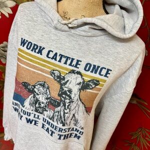 Men’s “Work Cattle Once” Hoodie | #X27